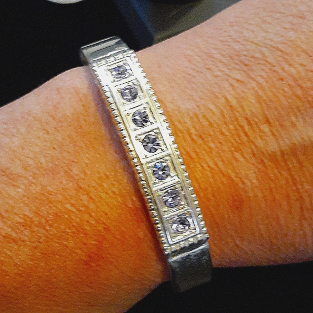 Purple cz bangle